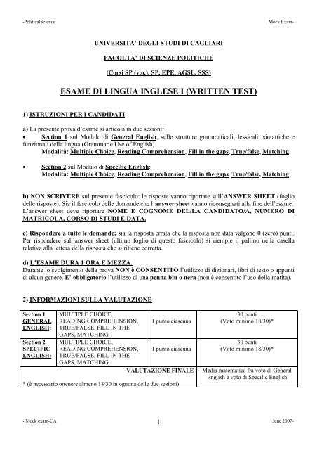una test answers