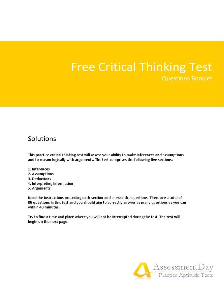watson glaser practice test with answers