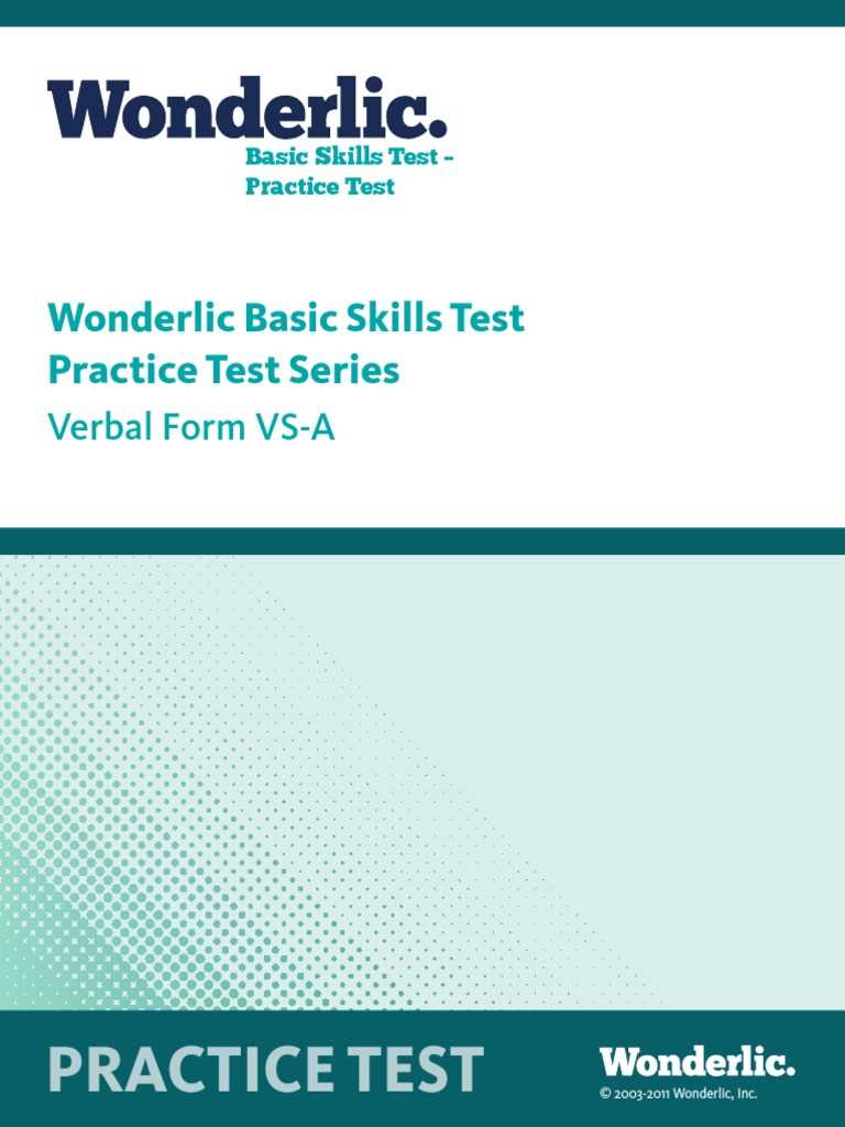 wonderlic basic skills test wonderlic test answers