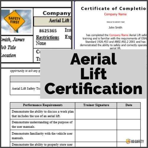 aerial lift test answers