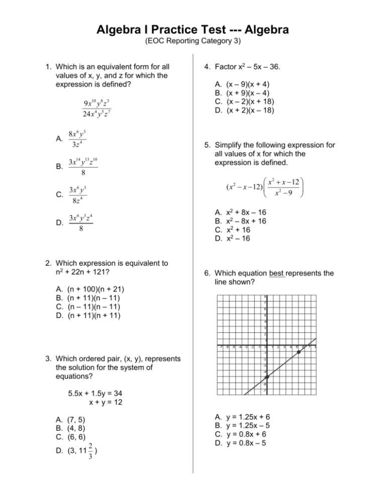algebra eoc practice test 2 answer key algebra eoc practice test 2 answer key