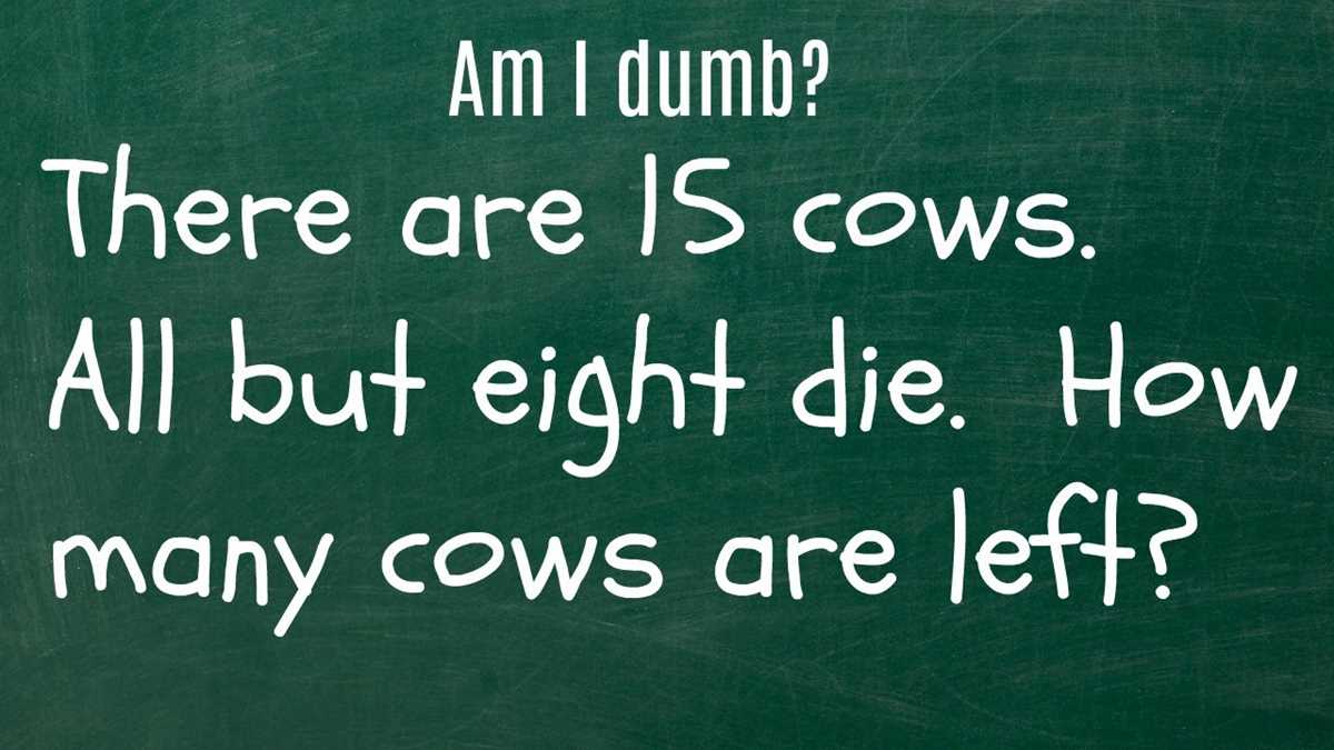 am i dumb test answers