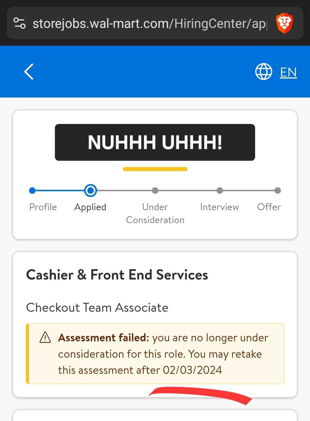 answer key to walmart assessment test