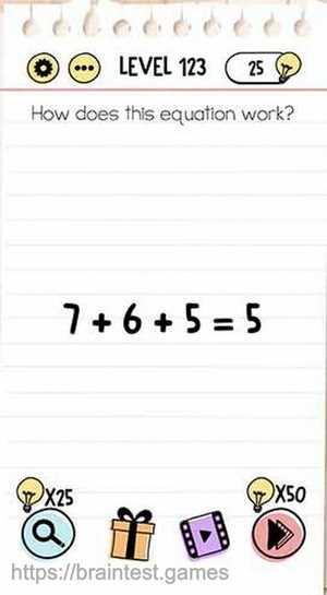 answer to level 124 on brain test