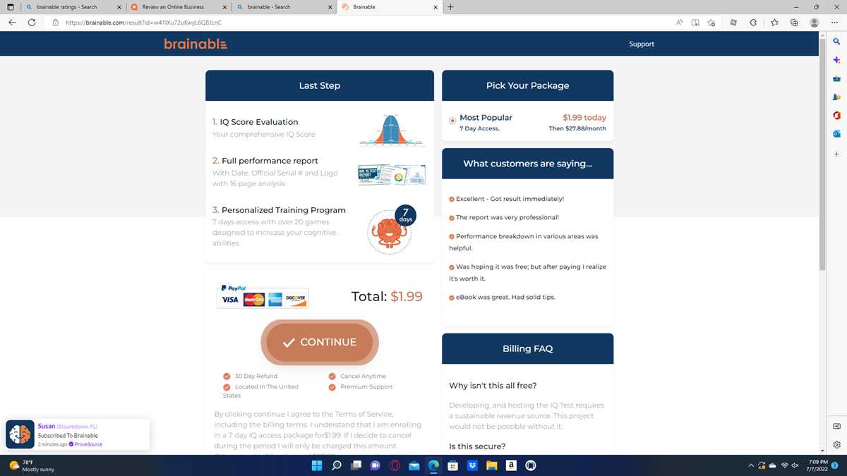 answers to brainable iq test
