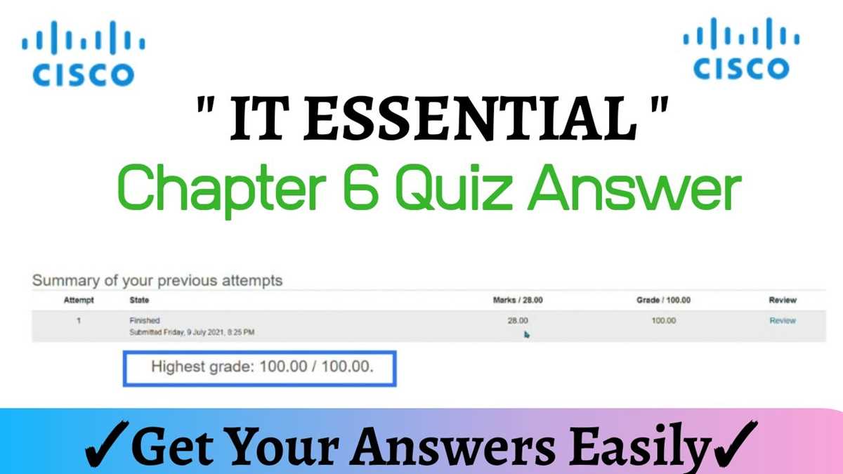cisco chapter 13 exam answers