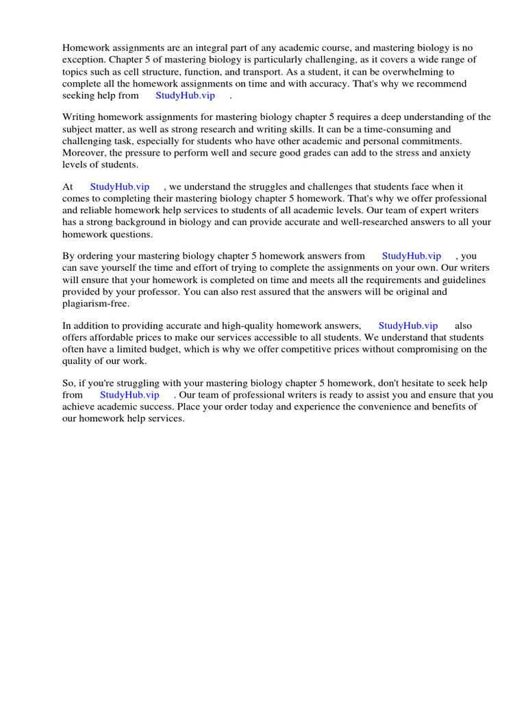 ap biology chapter 5 test answers