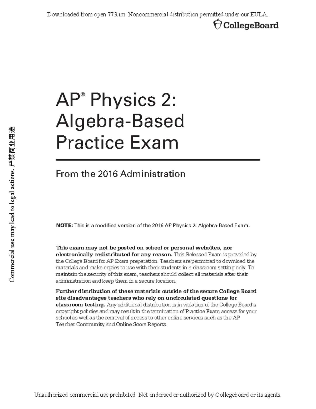 ap physics practice test with answers