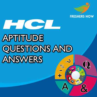 aptitude test questions and answers for it freshers