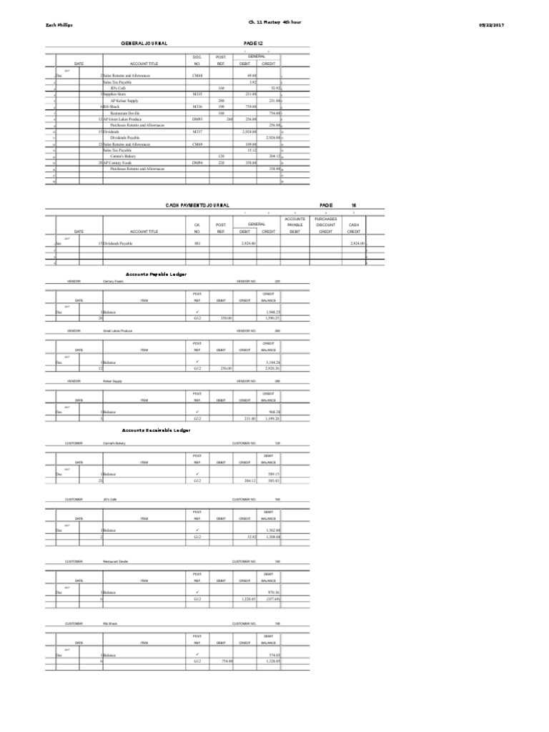 chapter 11 test a accounting answers