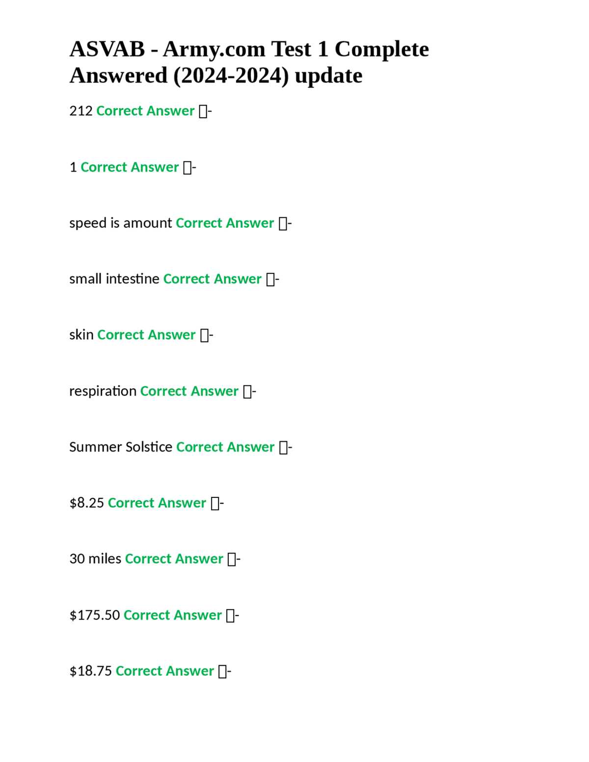 army asvab practice test answers
