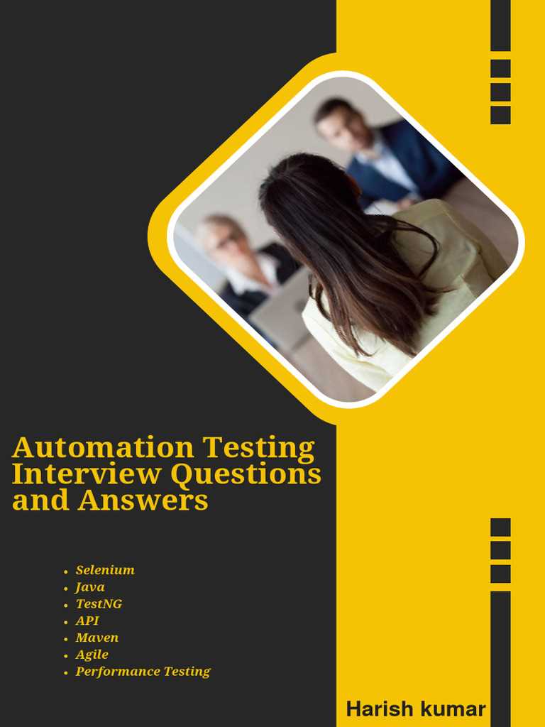 automation testing interview questions and answers for experienced