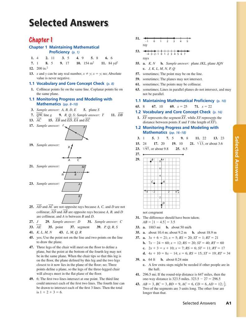 big ideas math geometry chapter 3 test answers