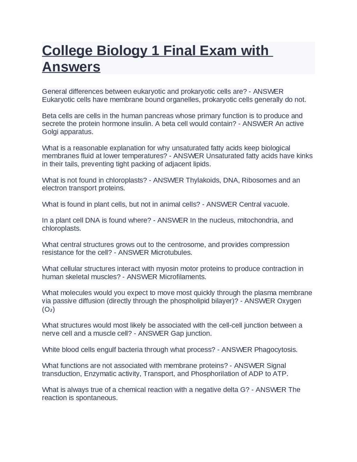 biology end of course test study guide answer key biology end of course test study guide answer key