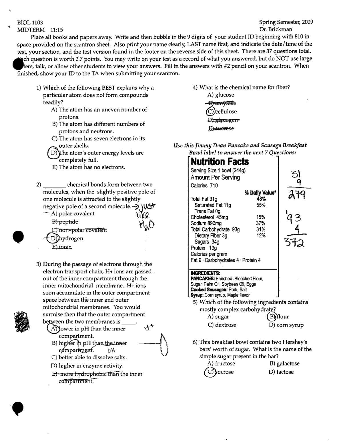 biology midterm exam study guide answers