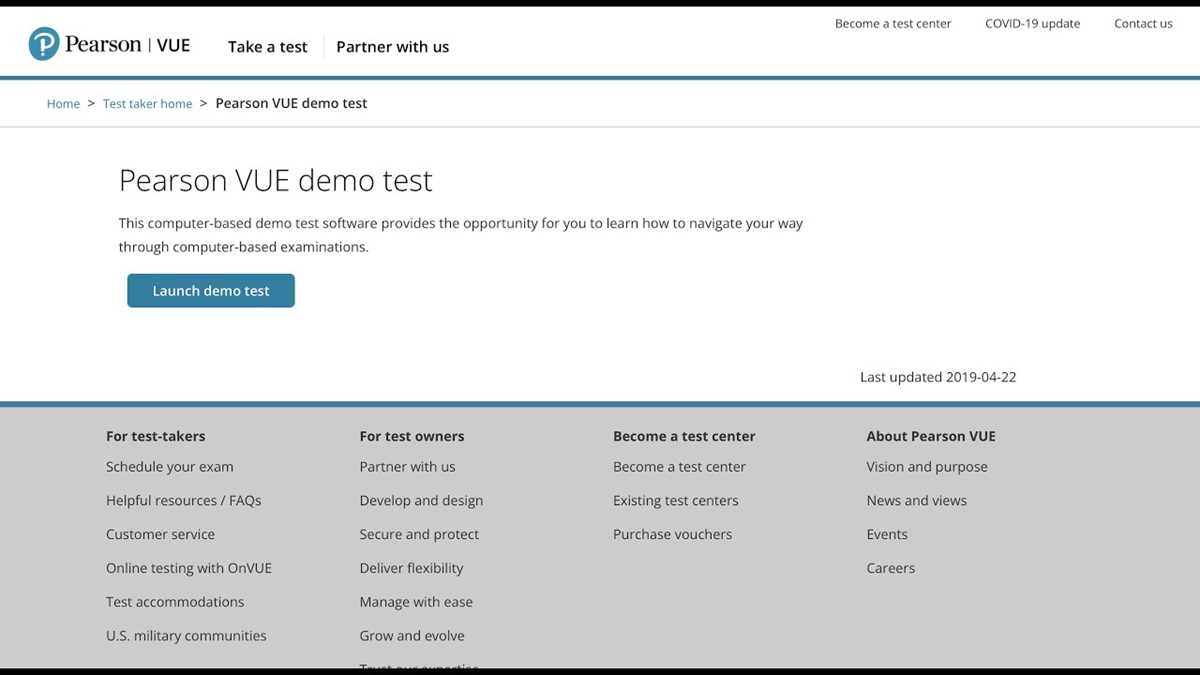 pearson vue test answers