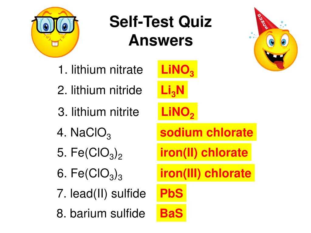 bonding and nomenclature test review answers
