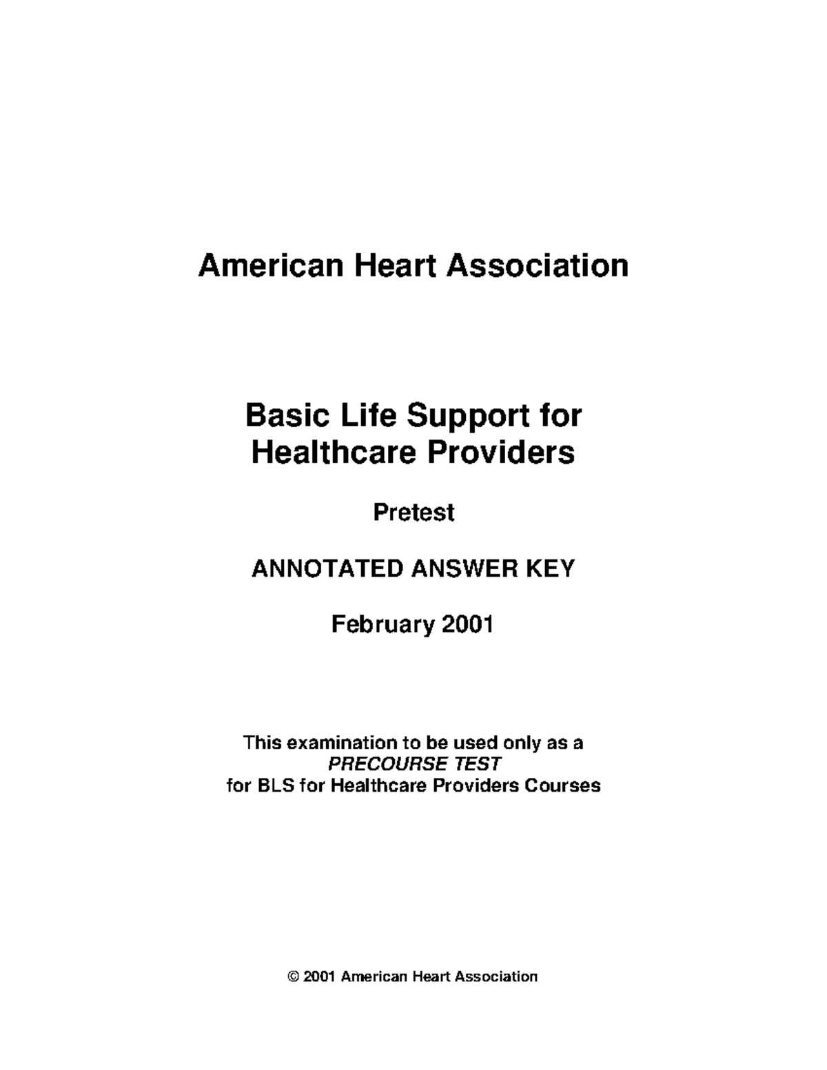 american safety and health institute basic life support test answers