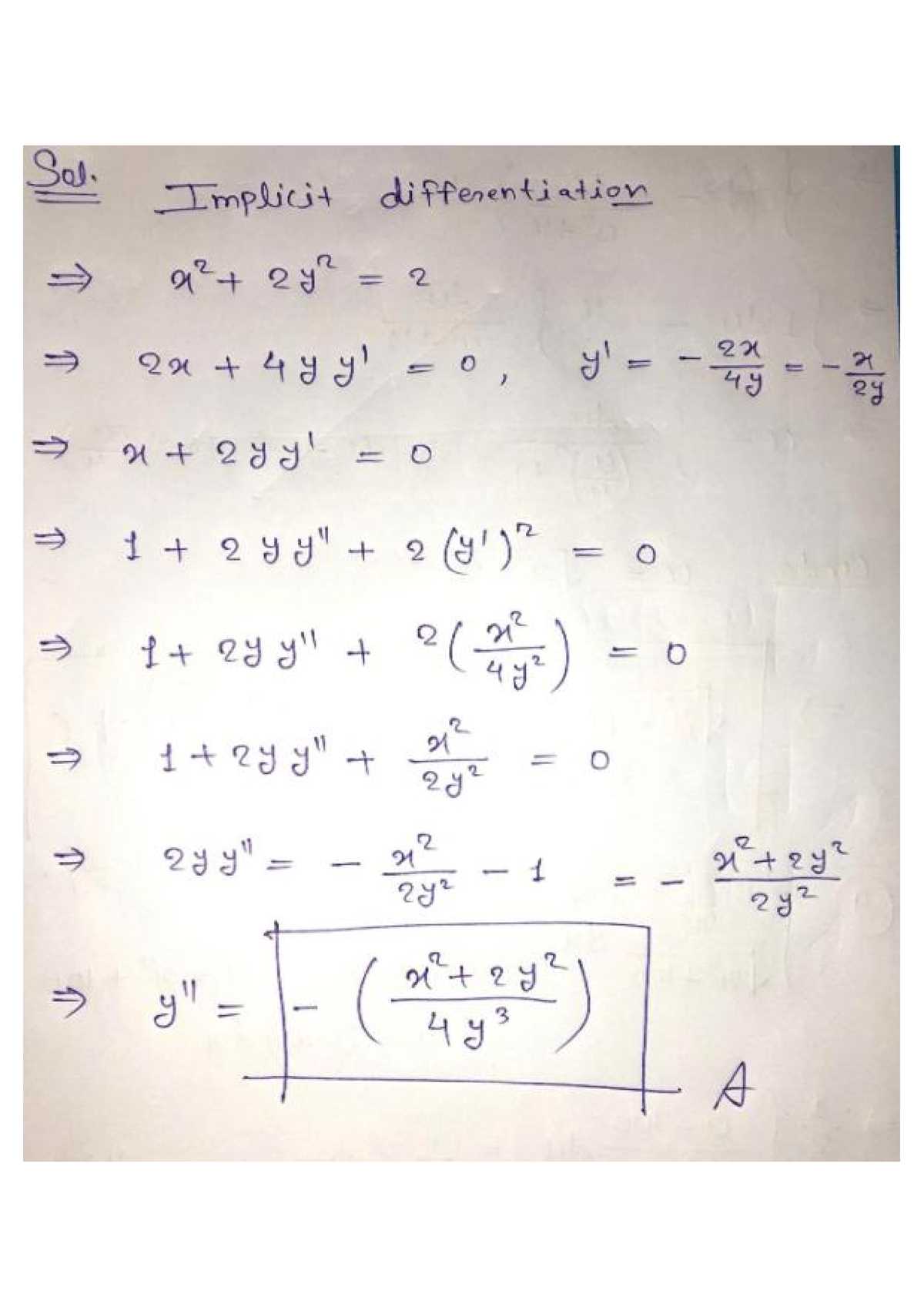 calculus exam answers