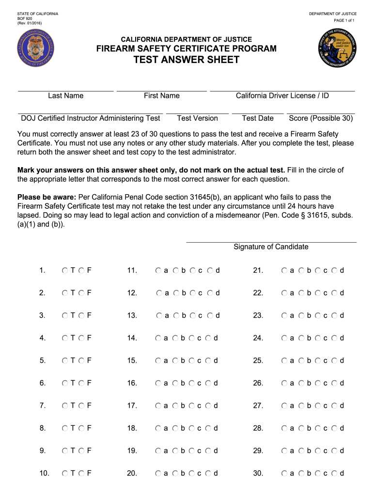 california hunters safety course test answers