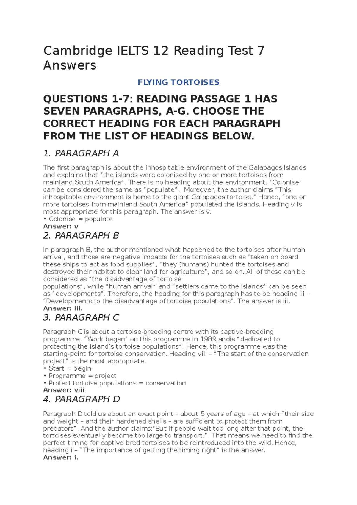 cambridge 8 reading test 2 answers