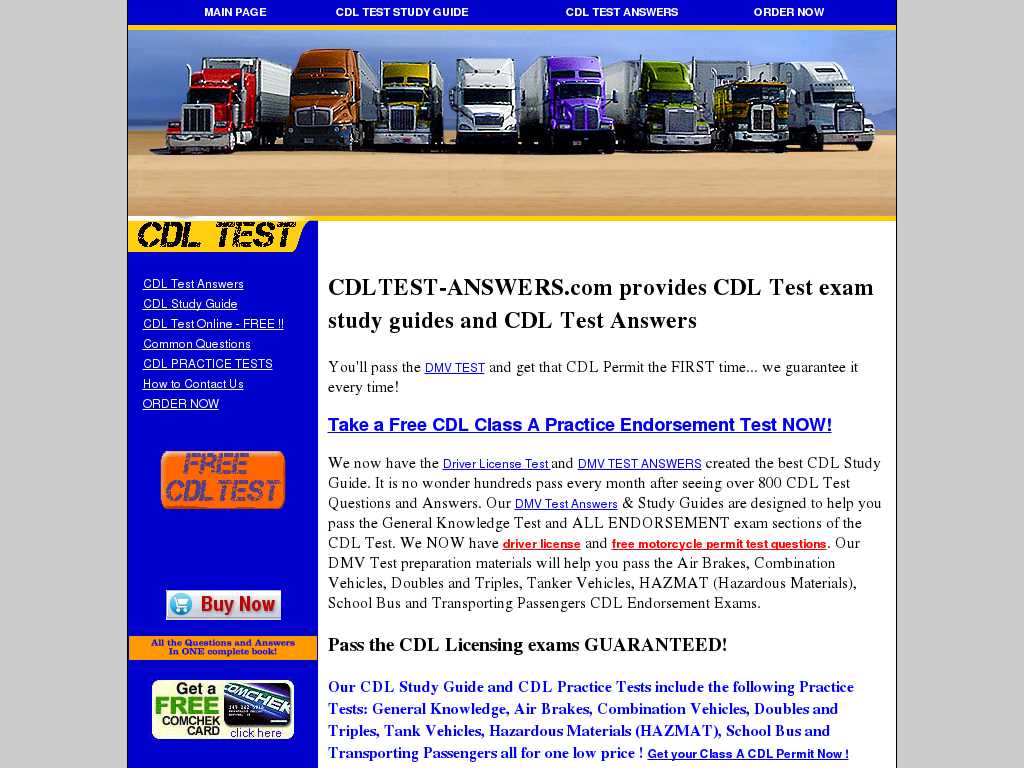 cdl practice test nc printable with answers