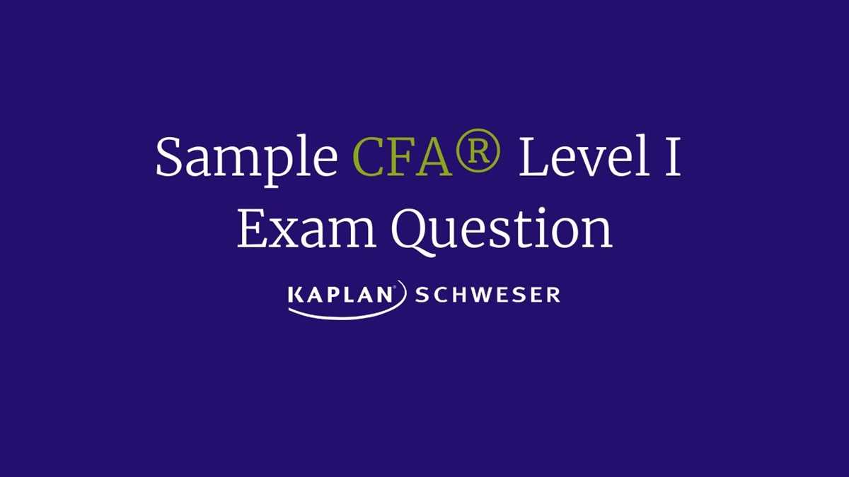 cfa level 1 exam questions and answers cfa level 1 exam questions and answers