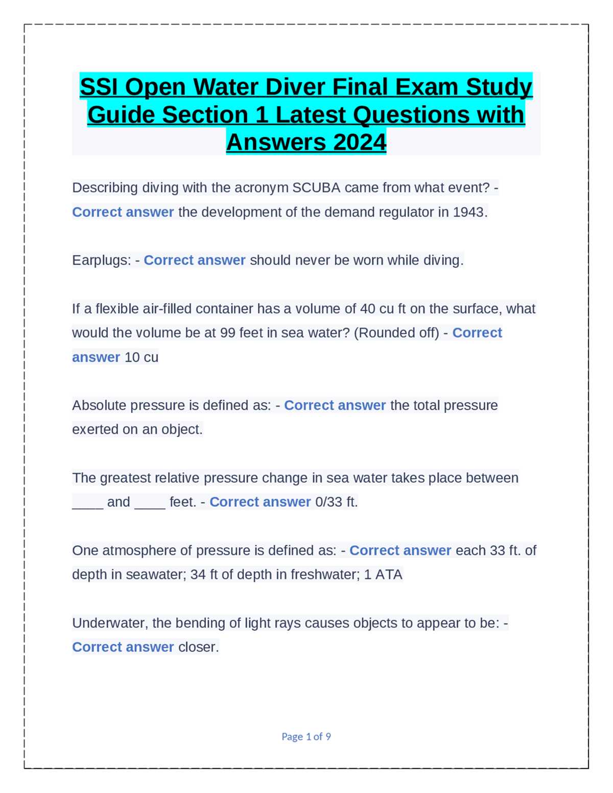 ssi final exam answers