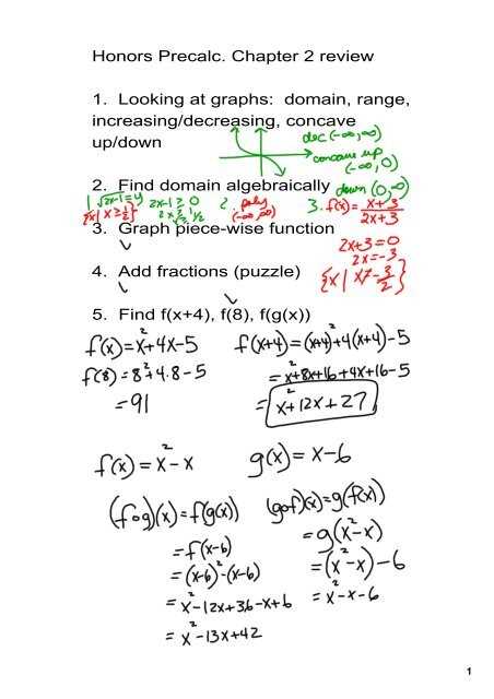 chapter 2 precalculus test answers