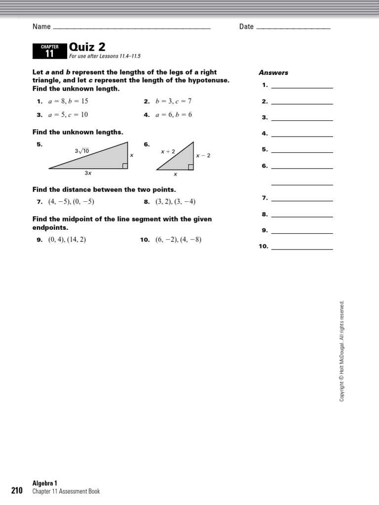 chapter 5 holt geometry test answers
