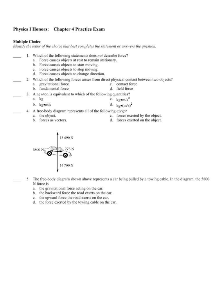 chapter 8 physics test answers
