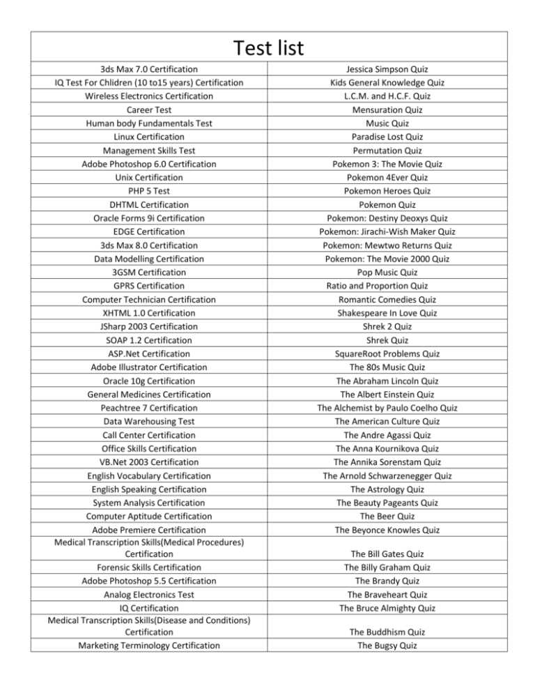 illustrator certification test answers