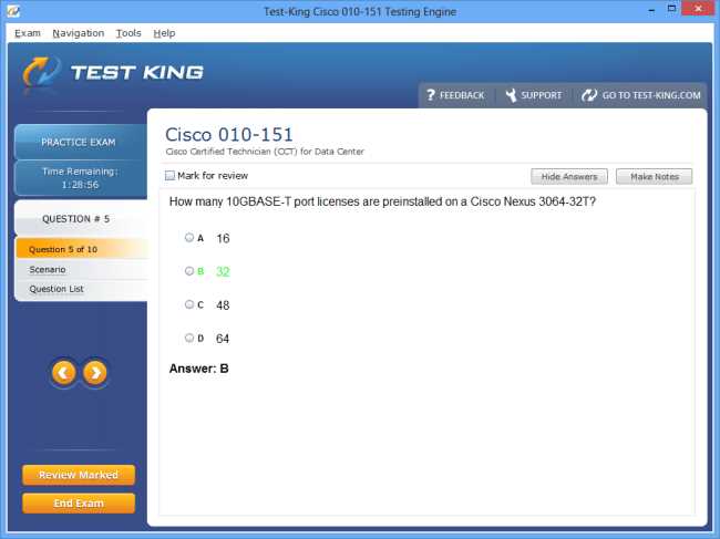 cisco practice test answers