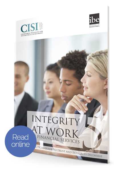 cisi integrity matters test answers