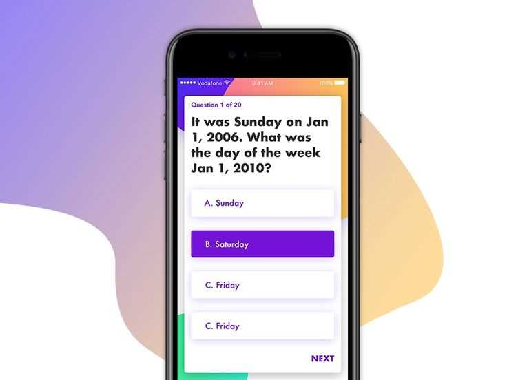 app to answer test questions