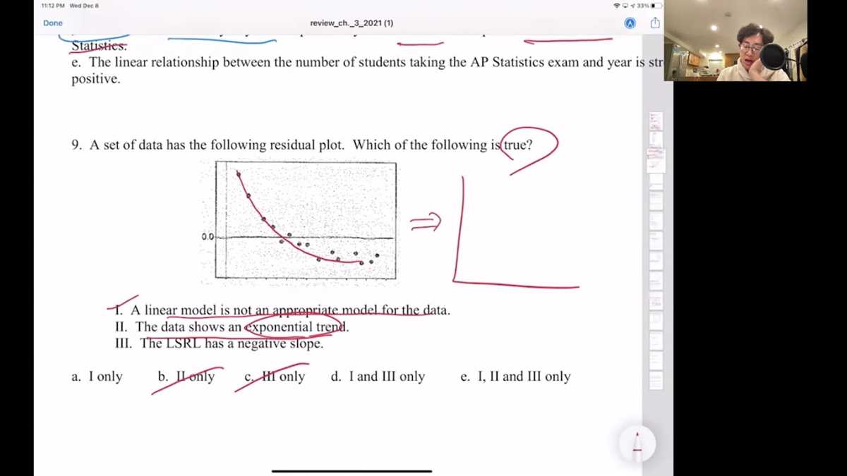 cumulative ap practice test 3 statistics answers