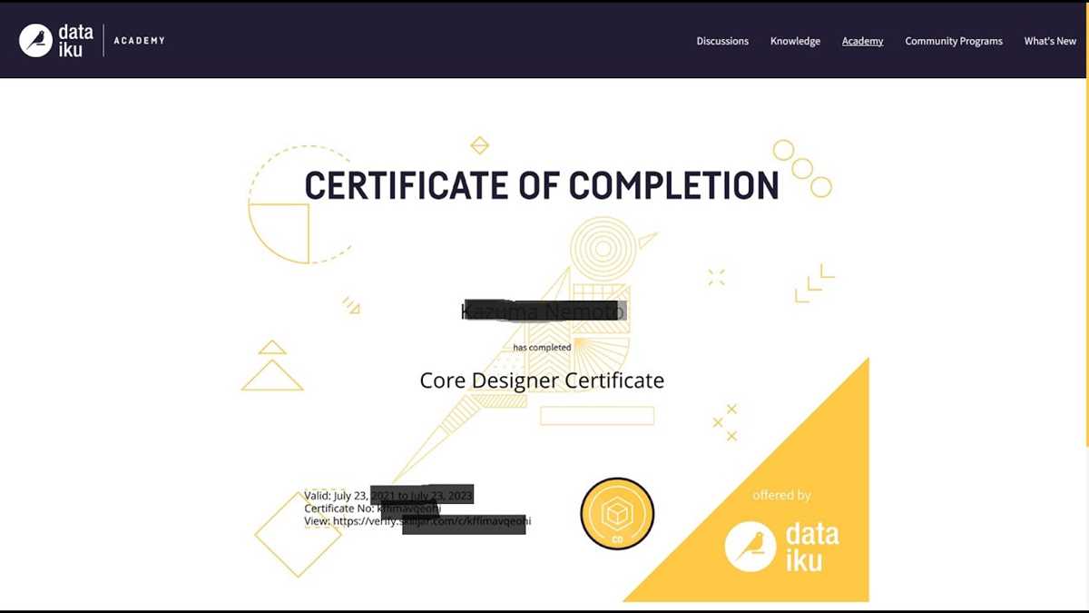 dataiku core designer certification exam answers