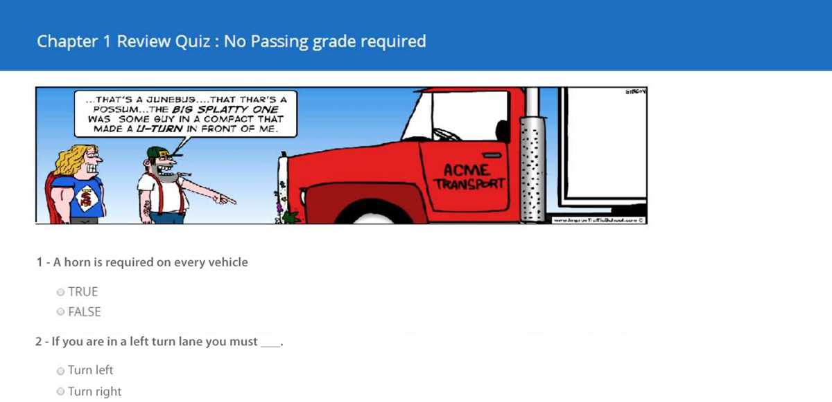defensive driving com final exam answers