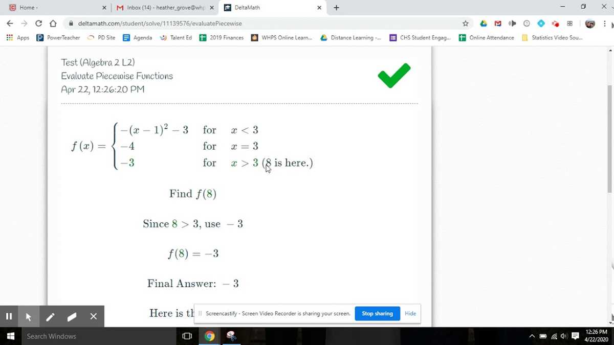 delta math test answers