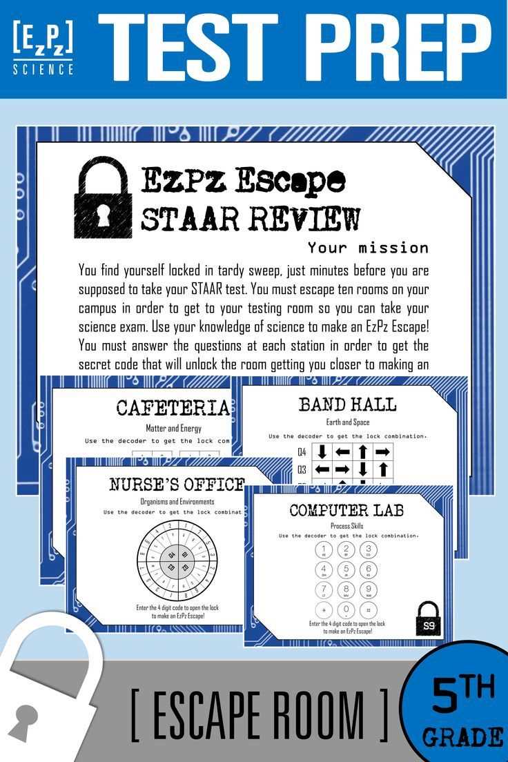digital escape room ela test prep answers