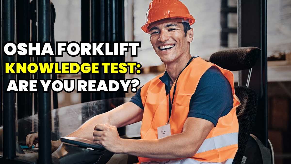 forklift safety test questions and answers