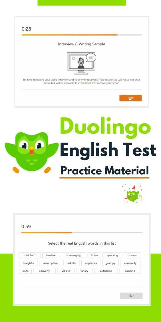 duolingo english test practice free with answers