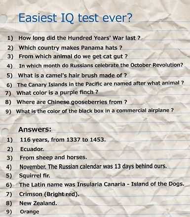 easy iq test questions and answers easy iq test questions and answers