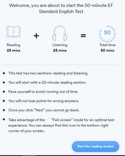 ef set 50 minute test answers 2026