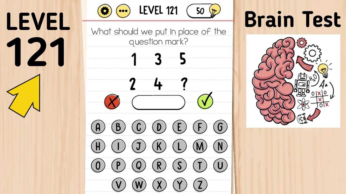 brain test level 121 answer