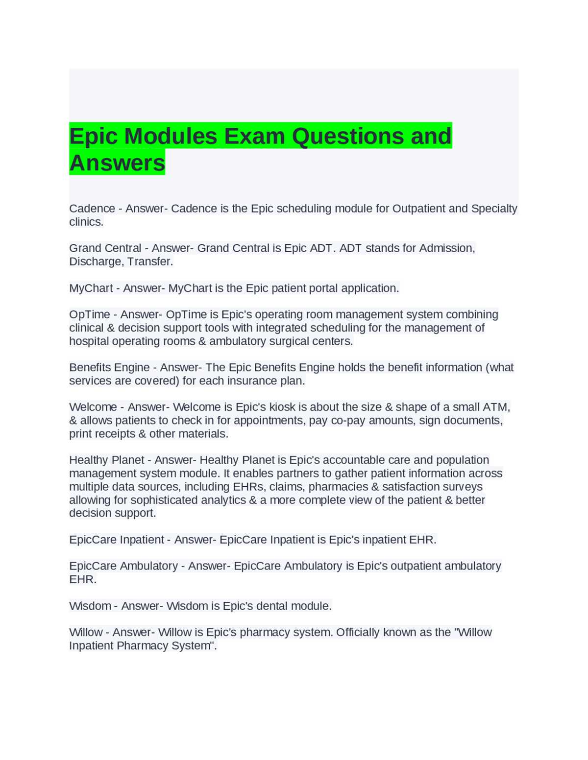 epic post test onboarding nursing all answers