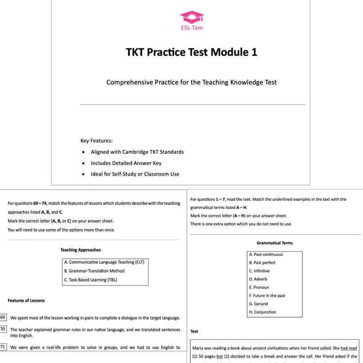 esl practice test with answers
