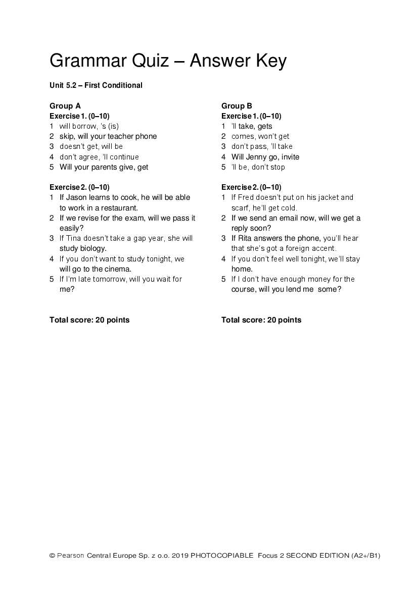 europe test review answer key