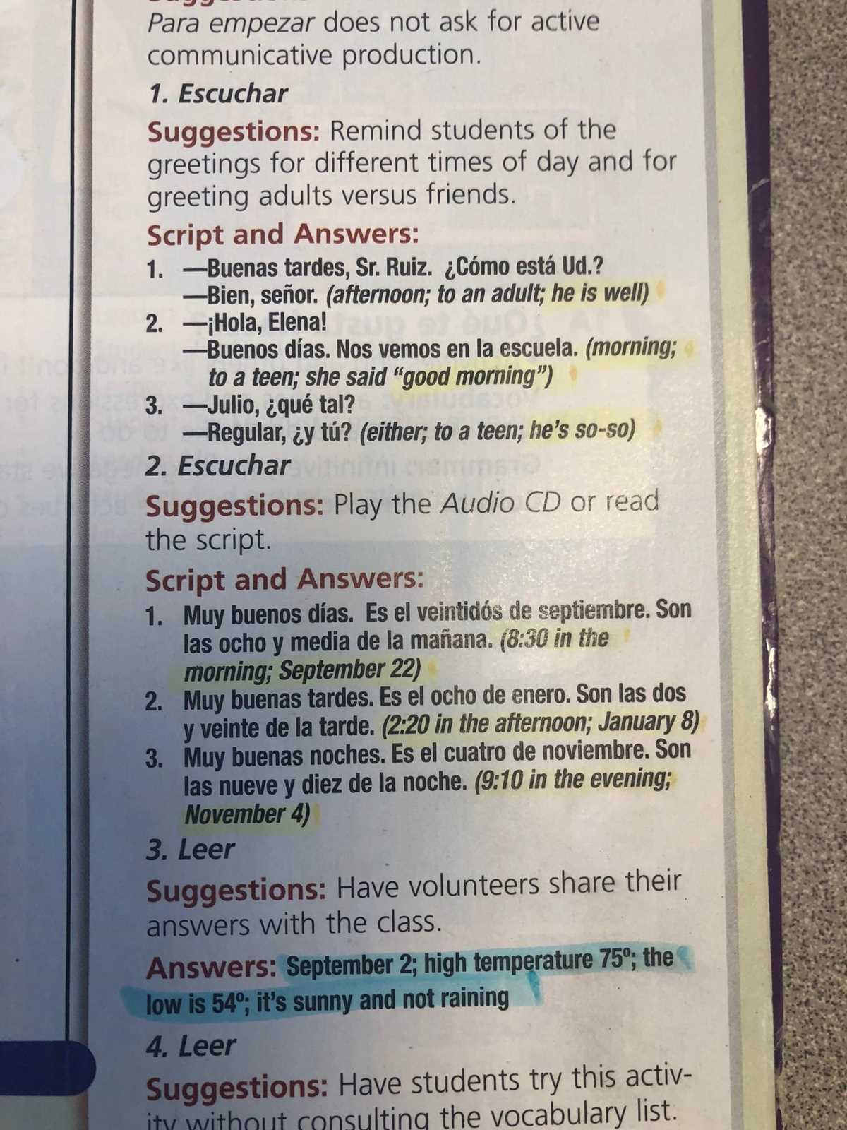 examen del capitulo 5a answers