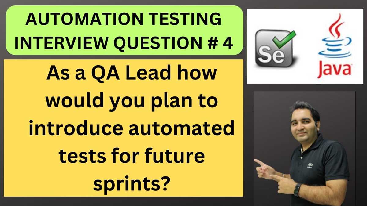 automation tester interview questions and answers